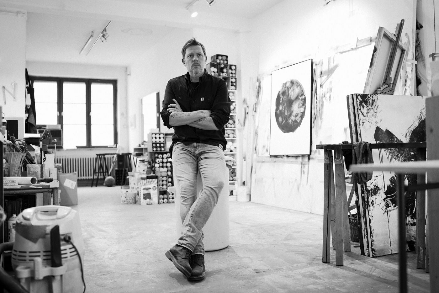 Henry in the studio